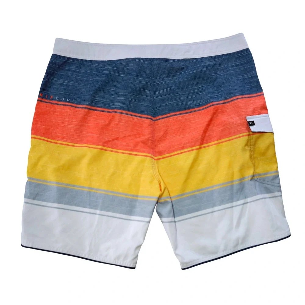 NEW Rip Curl State Park 3.0 Board Shorts Size 38 Striped Tillys Swim Surf